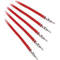 BitFenix Alchemy 2.0 - Voedingskabel - 40 cm - gevormd, met strengen - rood (pak van 5)