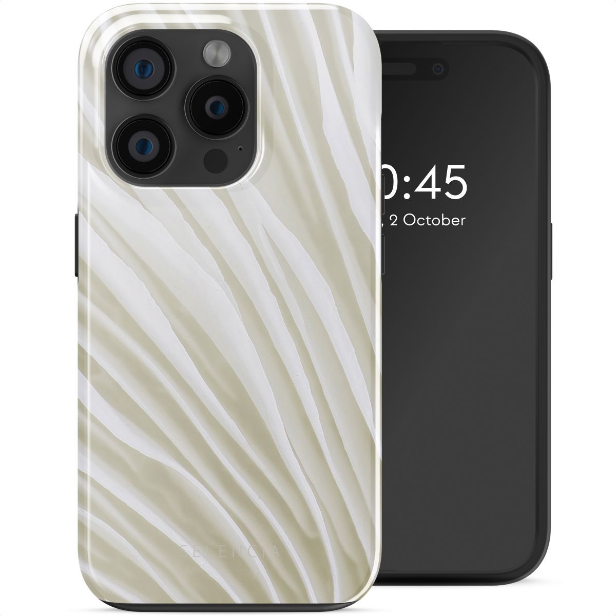 Selencia Vivid Tough Backcover met MagSafe voor de iPhone 15 Pro - Nature Light Brown