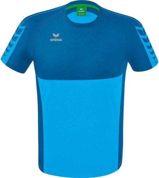 ERIMA Six Wings T-Shirt - Curacao/Mykonos - Maat L - Heren