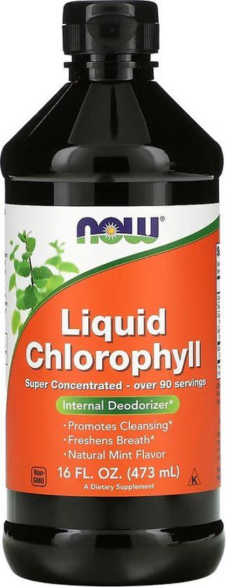 NOW Foods Liquid Chlorophyll - Mint - 16 fl oz (473 ml)