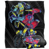 Transformersdeken, Transformers Transformersdeken, 152 x 127 cm, schetsmatige Optimus en hommel Silky Touch superzachte plaid