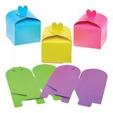 Baker Ross FX946 Hart geschenkdozen - pak van 10, Valentijnsdag geschenkdozen voor kinderen