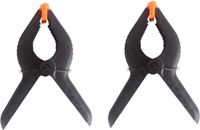 DID Hobby 1x Hobby lijmklem / veerklem zwart 15 cm - Zeilklem - Marktkraamklem kunststof
