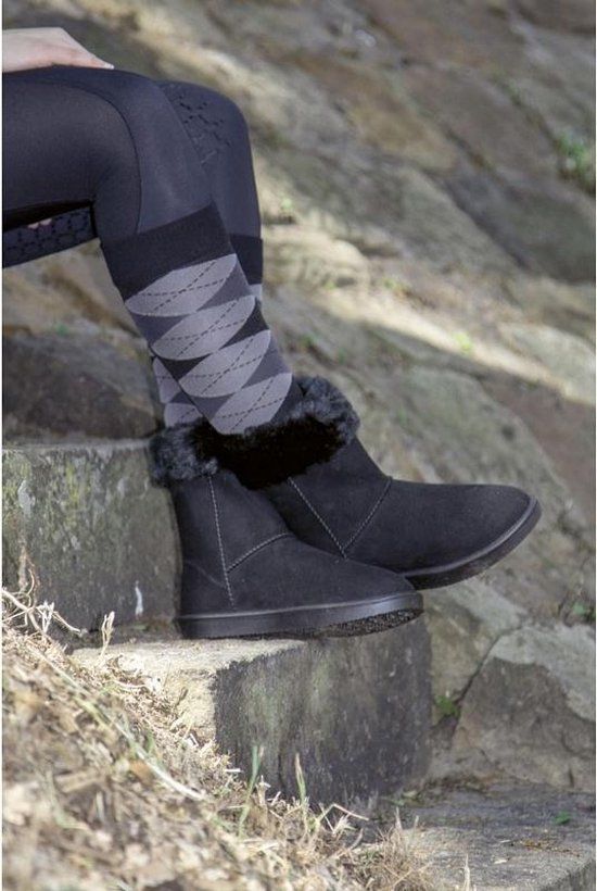 HKM Davos Fur All Weather Boots - Black - Size 37