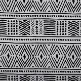 Kt KILOtela - Bedrukte Canvasstof, Decoratie, Bekleden, Kussens, Gordijnen, Dekens, Tassen, Tafelkleden, Handwerk, 100 cm Lang x 280 cm Breed, Geometrisch Etnisch, Zwart, Wit - 1 Meter