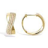 CHIVAL - Oorbellen 18K Verguld Goud "Twisted Luxe"