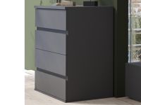 Commode FINOCAS 4 tiroirs graphite