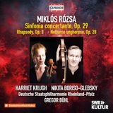 Sinfonia Harriet Krijgh, Nikita Boriso-Glebsky, Deutsche Staatsphilharmonie Rheinland-Pfalz, Gregor Buhl - Rozsa: Sinfonia Concertante | Rhapsody For Cello (CD)