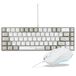 The G-Lab Hydrogen Combo – gaming-muistoetsenbord, 60% bekabeld, RGB-achtergrondverlichting, Azerty FR, compact formaat + RGB-gamingmuis, 6 toetsen, 6200 DPI – PC/PS4/PS5 – wit/grijs