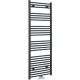 Hudson Reed Neva Sèche-serviettes Design Moderne Raccordement Central Anthracite 160 cm x 60 cm