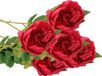 Mica Decorations Pivoine artificielle - Rose foncé - 5 pi èces - 76 cm