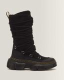 Dr. Martens Dmxl bottines à lacets en cuir avec fausse fourrure et sept œillets en noir, taille : 40