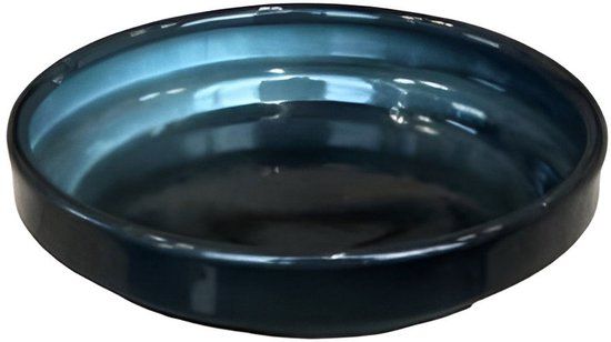 Buitengewoon Boet Buitengewoon de boet Upcycle schotel Oceaan blauw M 12x2,5cm