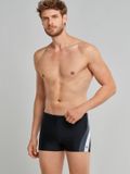Schiesser Nautical Active Heren Zwembroek Zwart Maat XL