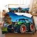TRANKIELO® - Ensemble de literie imprimé tracteur 135x200 cm