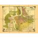 Artery8 Irk kaart Vintage XL Giant Panel Poster (8 Secties)
