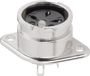 BKL Electronic 0202016 DIN-connector Flensbus, contacten recht Aantal polen: 4 Zilver 1 stuk(s)
