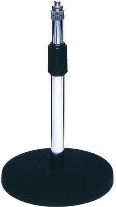 JB Systems JB55 Microfoon Standaard voor Tafel - Micro Tafel Stafief met Ronde Voet