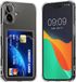 kwmobile Hoesje met kaarthouder voor Apple iPhone 17 - telefoonhoesje met kaartsleuf - Soft Case - beschermhoesje in transparant