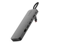 LINQ byELEMENTS LINQ LQ48020 - USB-C Multiport Hub - HDMI, USB, Ethernet, SD, NVMe SSD - Black