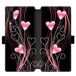 Beschermhoes Wiko Beschermhoes voor Wiko View 4 / View 4 Lite, leer, hartmotief, roze