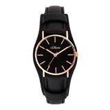 s.Oliver dameshorloge met flachem Gehäuse en abnehmbaren Unterlegband - 30 mm - analog horloge voor dames met kwartswerk - 3 ATM waterdicht