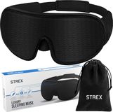 Strex Luxe Slaapmasker - Zwart