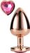 Dream Toys - Gleaming Love GlamourLove Plug Rose-goud L - Goud - Metaal
