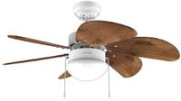 Cecotec Plafondventilator met licht EnergySilence Aero 365 Wit Hout 50 W