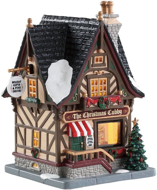 LEMAX - The Christmas Cubby - B/o Led - Meerkleurig - Porselein