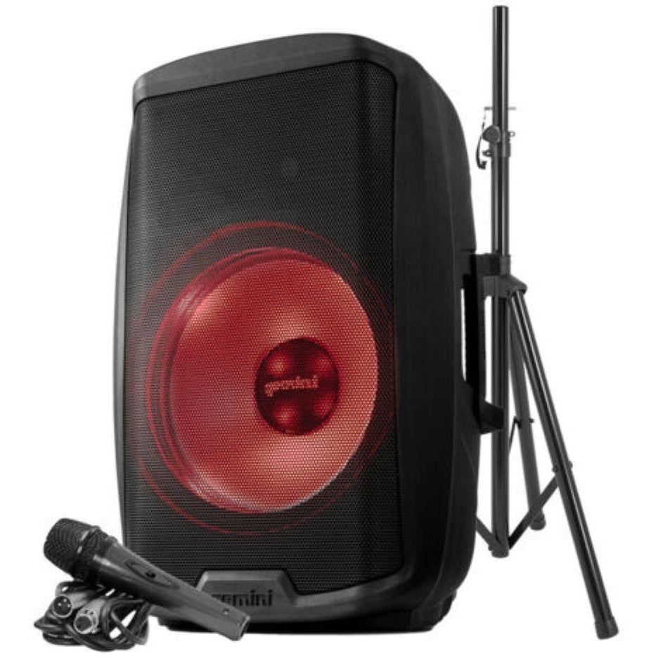 Gemini AS-2115BT-LT-PK - 15 inch luidsprekerset - 2000W - met microfoon & statief