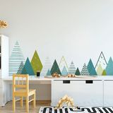 Ambiance Sticker LYNKA Muursticker Kinderkamer Scandinavische Bergen 60x100cm