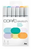 Copic Sketch Pale Pastels marker set 6 stuks Beitel/penseelpunt Meerkleurig
