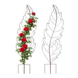 Relaxdays Plantenklimrek - set van 4 - 100 cm - metaal