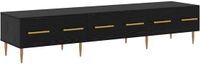vidaXL TV-kast 150 x 36 x 30 cm zwart eiken bewerkt hout