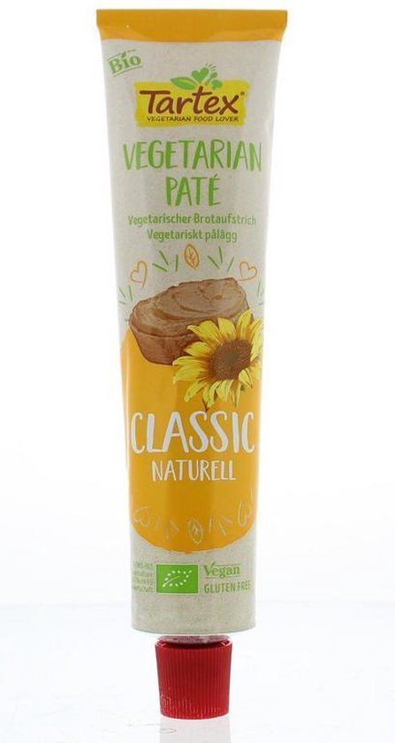 Tartex Tube Veg.Pate Classic 200g - Vegan & Gluten-Free