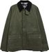 s.Oliver Veste en coton ciré avec col en velours côtelé - Vert olive - L