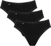 Sloggi 24/7 Cotton Lace Tai Slip Dames Zwart XXL (3-pack)