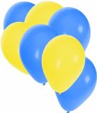Shoppartners Party Ballonnen - 30 stuks - Zweedse vlag kleuren