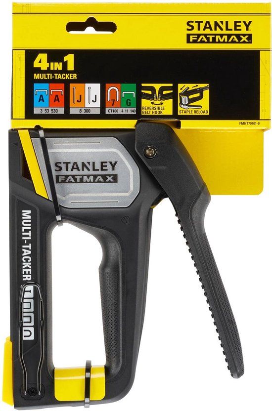 Stanley FMHT70401-0 nietmachine Zwart, Zilver, Geel