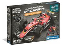 Clementoni Wetenschap en spel, mechanisch laboratorium: raceauto, Stem bouwset, +90 componenten, leeftijd 8+, gemaakt in Italië, 55672