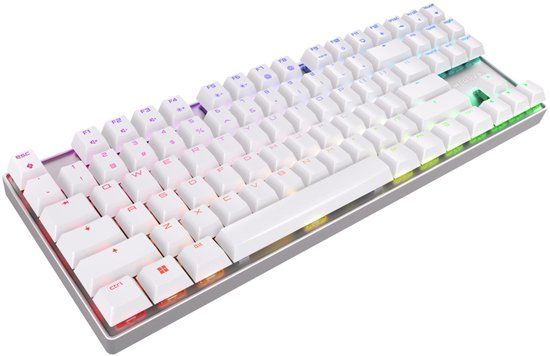 Cherry MX 8.2 TKL Wireless RGB Toetsenbord Gamen USB + RF Wireless + Bluetooth QWERTZ Duits Wit