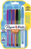 Paper Mate InkJoy 100ST-balpennen | Medium Punt (1,0 mm) | Diverse vrolijke kleuren | 8 stuks