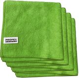 Propex Parts Microvezeldoek 40cm x 40cm - Super Absorberend - Geschikt voor Streepvrije Reiniging - Groen - 4 stuks