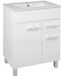 STAMAR meuble lavabo 60 cm blanc laqué brillant