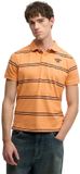 Superdry Vintage Stripe Jersey Korte Mouw Poloshirt Oranje XL Man