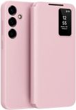 Techsuit Hoesje geschikt voor Samsung Galaxy A37 - SmartView Book Wallet Case - Roze