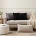 vidaXL Housse de coussin 6 pièces bois gris foncé 40 x 70 cm velours côtelé