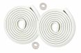 HIMRY KXD7000, randbescherming, L-vormig schuimkussen, extra dik, spons-tafelrandkussen, hoekkussen, randbescherming, anti-botsing, baby- en kinderen, schokbescherming, gebroken wit, 2x