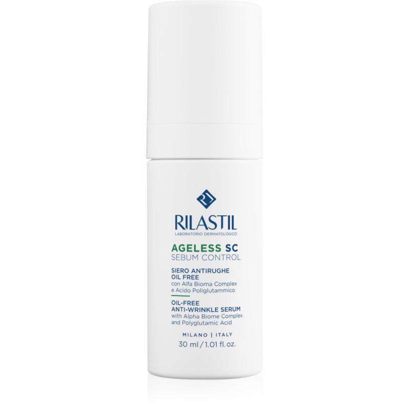 Rilastil Ageless SC Sebum Control Olievrij anti-rimpelserum met Alfa Bioma Complex en polyglutaminezuur, 30 ml
